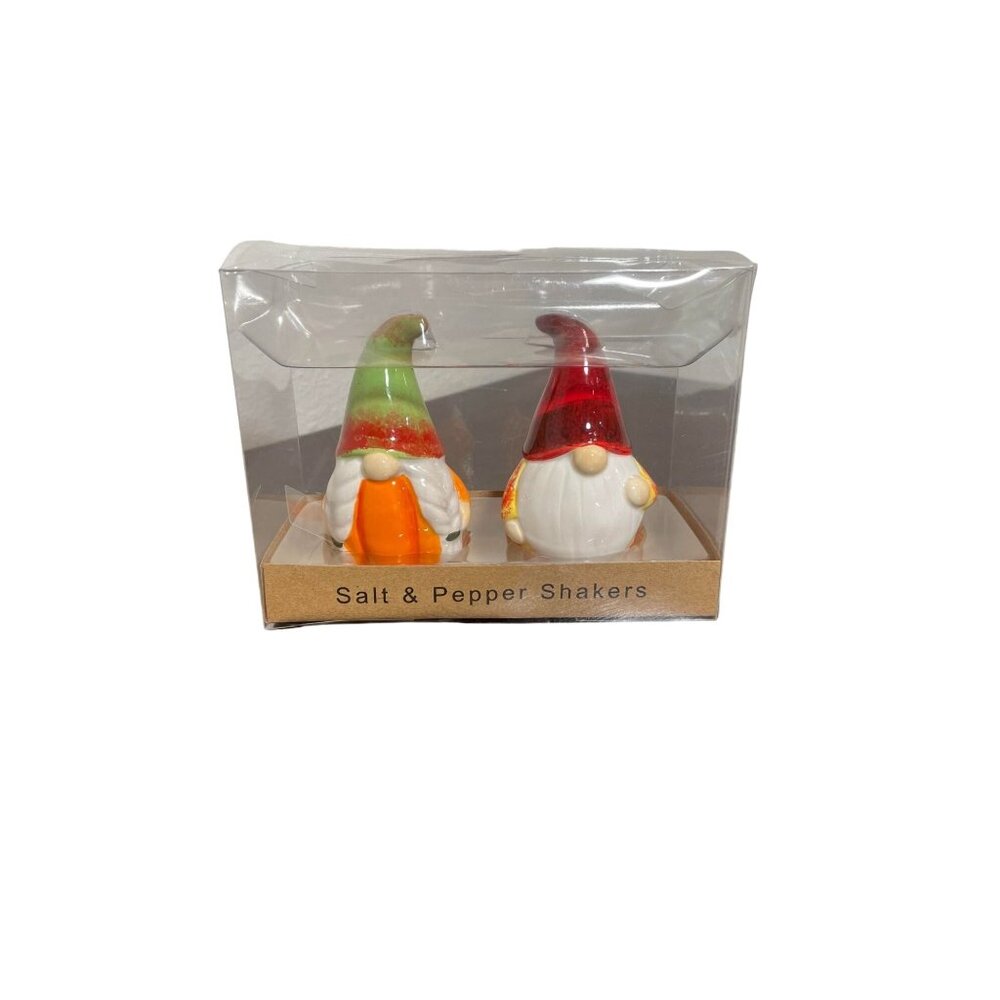 Gnome-Themed Salt & Pepper Shaker Set Cute Kitchen Table Decor